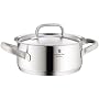 WMF Gourmet Plus 18/10 stainless steel low casserole with lid 20cm/2.5ltr