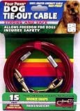 15ft Cable Tieout 950lb - Red
