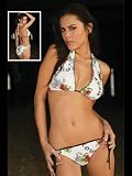 Sexy Tie Side Conservative American Bikini - LARGE