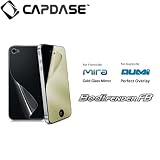 CAPDASE iPhone 4S / 4 BodiFender FB ゴールド・グラス・ミラー 液晶保護シート Gold Mira & クリスタル・クリアー本体保護フィルム ボディフェンダー Aumi セット SPIH4-SMG きら☆ぴか