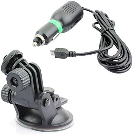 LOCAS® Suction Cup Bracket + Sj Series Action Cam Camera Car Charger for Sj1000 Sj2000 Sj3000 Sj4000 Sj5000
