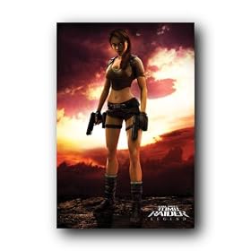 TOMB RAIDER GUNS LARA CROFT LEGEND GAME POSTER P31232 A