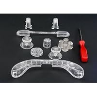 Xbox 360 Controller Custom Mod Kit - CLEAR - Thumbsticks, Dpad, RB LB, ABXY, Trim, Triggers, Guide