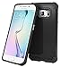 S6 Edge Case, Samsung Galaxy S6 Edge Case, rooCASE [Mil-Spec MIL-STD-810G 810F] Exec Tough PRO Hybrid Drop Protection Heavy Duty Slim Fit Lightweight Armor Cover for Galaxy S6 Edge Case,Black