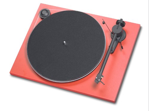 Pro-Ject Essential Turntable with USB output & factory fitted Ortofon OM 3E moving magnet cartridge in a Red finish