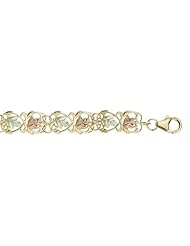 Black Hills Gold Jewelry by Coleman 10K Gold 7 Inch Bracelet