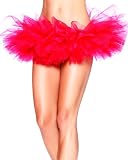 Leg Avenue Organza Tutu, Red, One Size