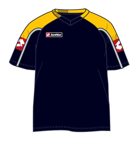 Lotto T-Shirt Premiere, Herren, schwarzblau/gelb