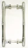Top Knobs Back to Back Passage Door Pull in Polished Chrome
