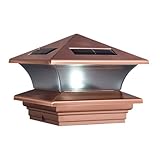 McFarland Cascade 3.5-Inch by 3.5-Inch by 4.50-Inch Solar Summit Abs Post Cap, Copper