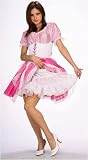 Adult Costume Accessories Womens Crinoline Slip Petticoat Sexy Short White Flair Skirt Gold Trim