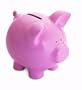 Pink Pig Piggybank Traditional Ceramic Kids Bank