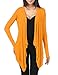 Thanth Womens Draping Long Sleeve Jersey Open Cardigan
