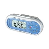 【29%OFF】【最安値に挑戦】【CASIO】[カシオ計算機]クロック 電波目覚まし時計　電子音アラーム バードサウンド デジタル ブルー SQD-1000J-2JF