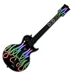 Rainbow Neon Flames Desgin Guitar Hero III Gibson Les Paul Guitar Controller Skin Decal Sticker for Wii and Xbox 360/ PS3