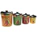 Certified International Caliente 4-Piece Canister Set