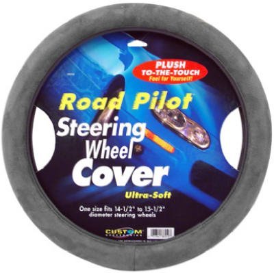 Custom Accessories CU038552 Road Pilot Ultra Soft Steering Wheel Cover-Grey