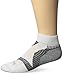 Balega Unisex Enduro Low Cut Athletic Running Socks (1 Pair), White/Grey, X-Large