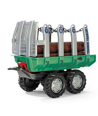 Rolly Timber Trailer woth Five Logs - Green