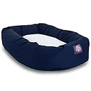 40 inch Blue &amp; Sherpa Bagel Dog Bed By Majestic Pet Products