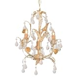 Crystorama Lighting 4903-CM 3 Light Athena Chandelier, Champagne
