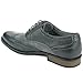 Alpine Swiss Zurich Mens Wing Tip Oxfords TwoTone Brogue Medallion Gray 12 M US