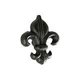 ［ダルトン］　Pull knob "Lily" Antique Black S255-98ABK プルハンドル　鉄製　ノブ　つまみ