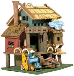 Beach Resort Birdhouse (Very Wood) 10.5-inch