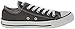 Converse Chuck Taylor All Star Canvas Low Top Sneaker, Charcoal ,5 US Men/7 US Women