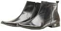 Base London Mens Target Side Zip Boot Black