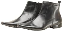 Base London Mens Target Side Zip Boot Black