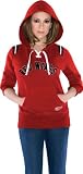 Detroit Red Wings Women's Touch Laced Up Fleece Hooded Sweatshirt - by Alyssa Milano