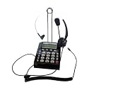 LotFancy New Headset Feature Telephone, T400 Headset Headphones Ear Phone (For Nortel Networks NT Northern Telecom Meridian PBX: M3903, M3904, M3905, M2216, M2008, M2616 ; Meridian Norstar: M7208, M7310, M7324, T7208, T7316, T7316E, M7900 ; Nortel 3903, 3904, 3905 ; Meridian Option M3110, 3310, 3820 ; i2002 (ip2002), i2004 (ip2004) ; NT8B20, NT8B30, NT8B40, NT8B50, NTZK23AA, AB: (M2216):ACDI Ip Telephone) + CALLTEL CT-800 Dial Key Pad Telephone w/ Over-The-Head Headset with Redial, REDIAL, Volume Control ... for Call Centers, SOHO, Home Office ...