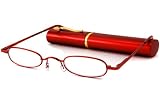 Able Vision Tube Readers Reading Glasses - ThinLine Burgundy