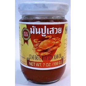 Por Kwan Pad Thai Crab Paste with Bean Oil - 7 oz jar x 2 by Crab Soups