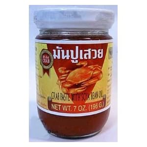 Por Kwan Pad Thai Crab Paste with Bean Oil - 7 oz jar x 2 by Por Kwan