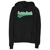 Hoodie Womens Black  Dominican Republic - baseball font outlined  Countries