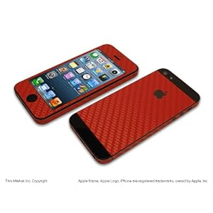 For Apple Iphone 5 Model A1428, A1429 Ferrari Red Carbon ...