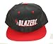 Vintage Portland Trail Blazers Adjustable Snap Back Hat Cap - Black / Red