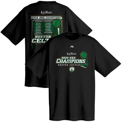 Boston Celtics 2008 NBA Finals Champions Winning Attitude Championship Roster T-shirt