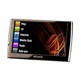 Archos 5 120GB Internet Media Tablet WiFi  5", High Resolution Touch Screen 800x480 pixels, Convenient Leg Stand