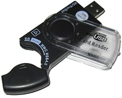 USB2.0 All-in-One Card Reader SDHC, SD, MS, MicroSD, SIM Card by Pexell (CRLC-02)
