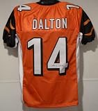 Andy Dalton Autographed/Hand Signed Cincinnati Bengals Orange Size XL Jersey