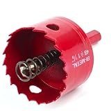 uxcell ホールソー　6㎜ツイストドリルビットウッドアイロンカッティング電気ドリル　バイメタル　直径48㎜