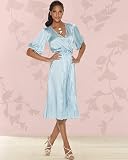 Charmeuse surplice dress