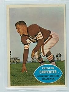 1960 Topps FB 96 Preston Carpenter Steelers Excellent to Mint