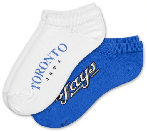 MLB Toronto Blue Jays Women's No-Show Socks (2 Pack)