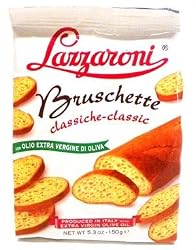 Lazzaroni Bruschette With Olives and Extra Virgin Olive Oil