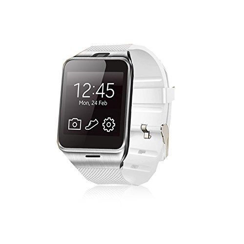 P PLATER@ Aplus NFC Smart Bluetooth Watch with 1.3M Camera 1.5 White