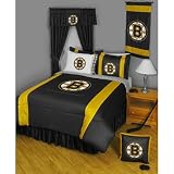 Boston Bruins NHL Sidelines Collection Bed Comforter (Twin)